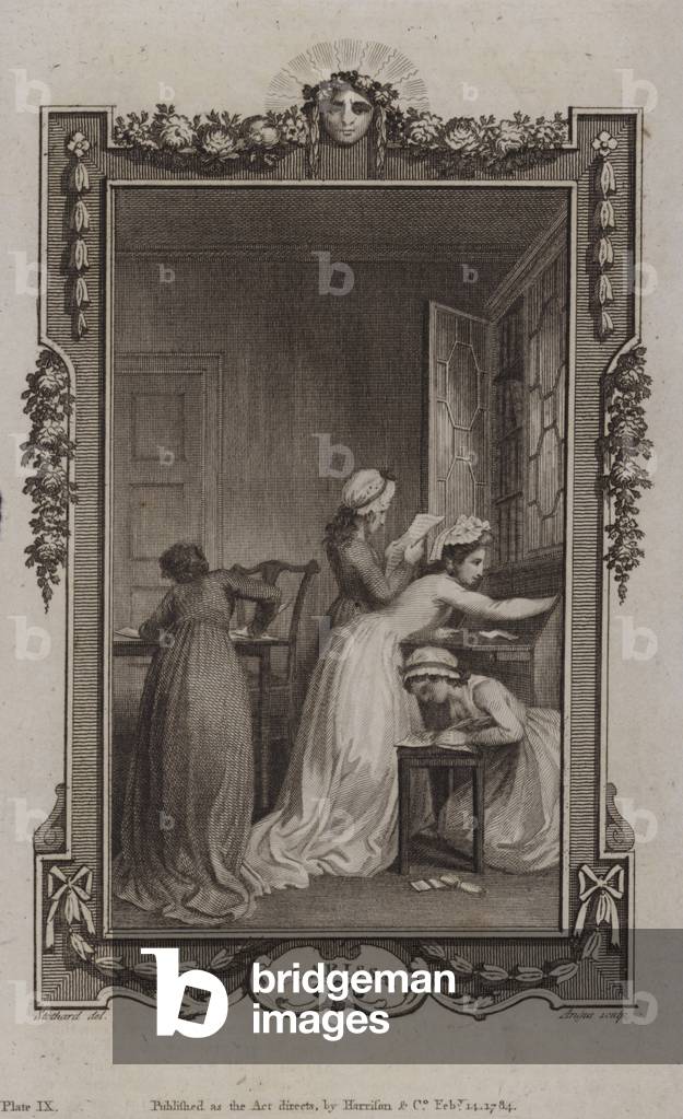 Scene from Clarissa, by Samuel Richardson (engraving)