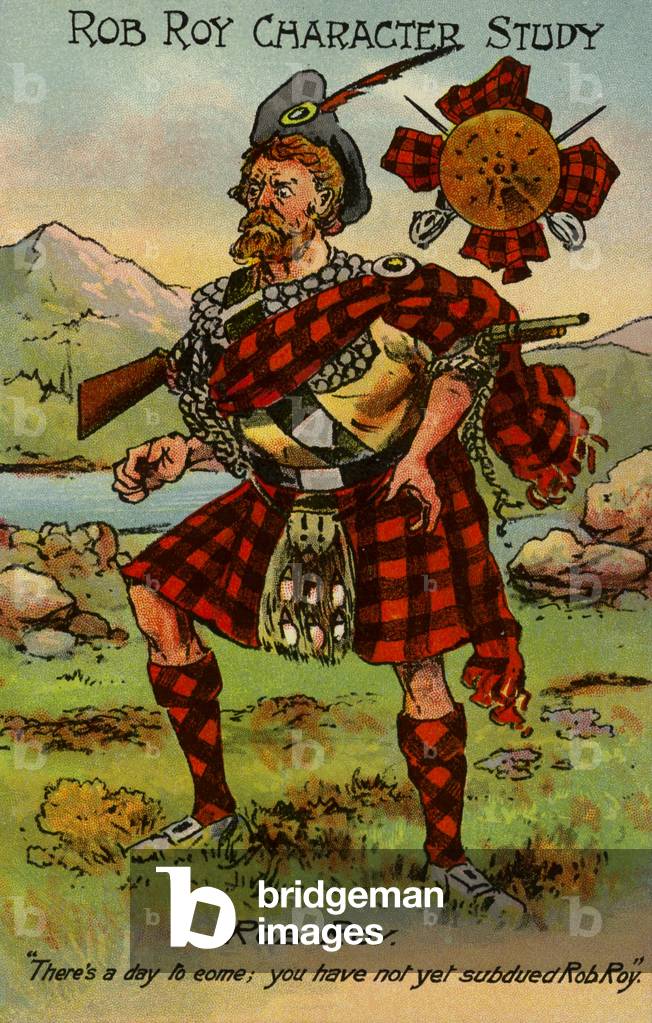 Rob Roy, from Rob Roy, by Sir Walter Scott (colour litho)