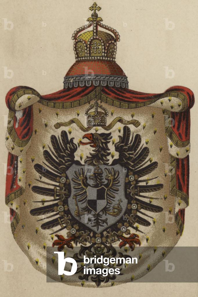 Arms of Germany (colour litho)