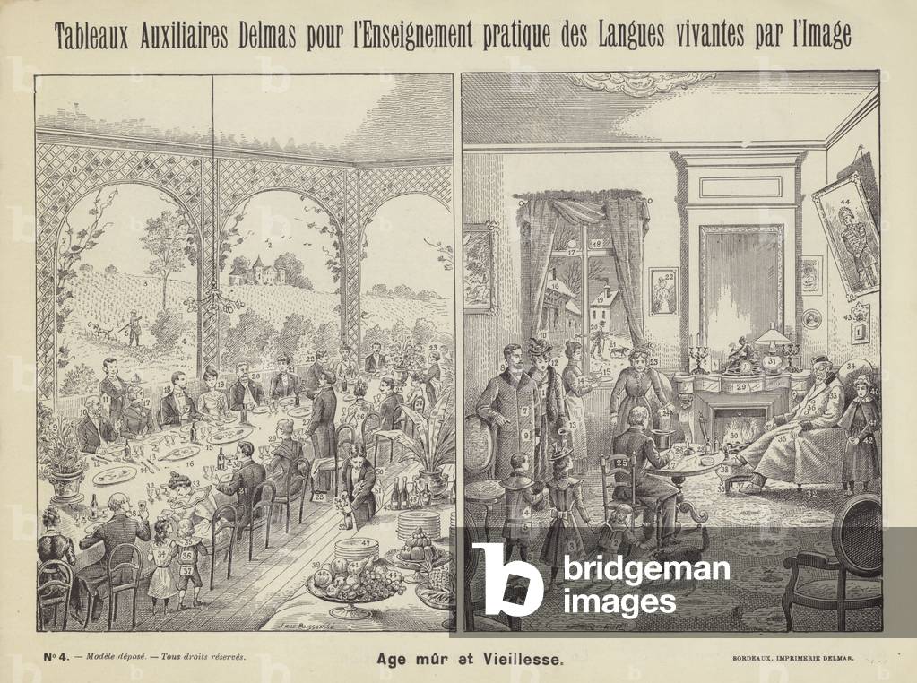 Maturity and old age (litho)