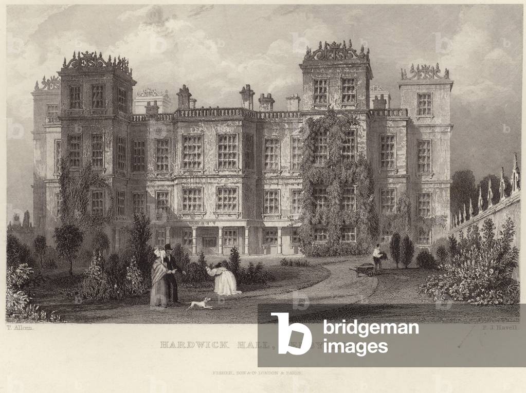 Hardwick Hall in Derbyshire (engraving)