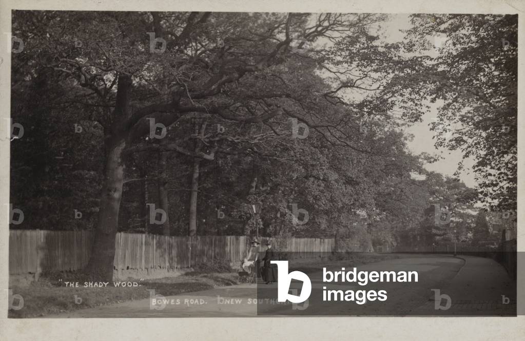 Bowes Road, New Southgate (b/w photo)