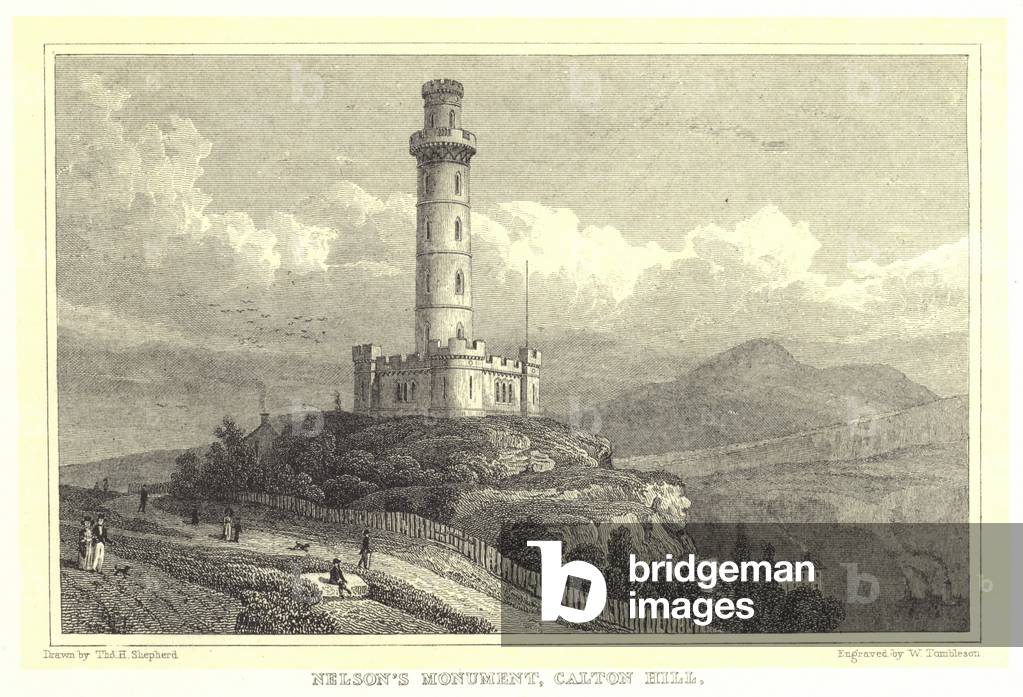 Nelson's Monument, Calton Hill (engraving)