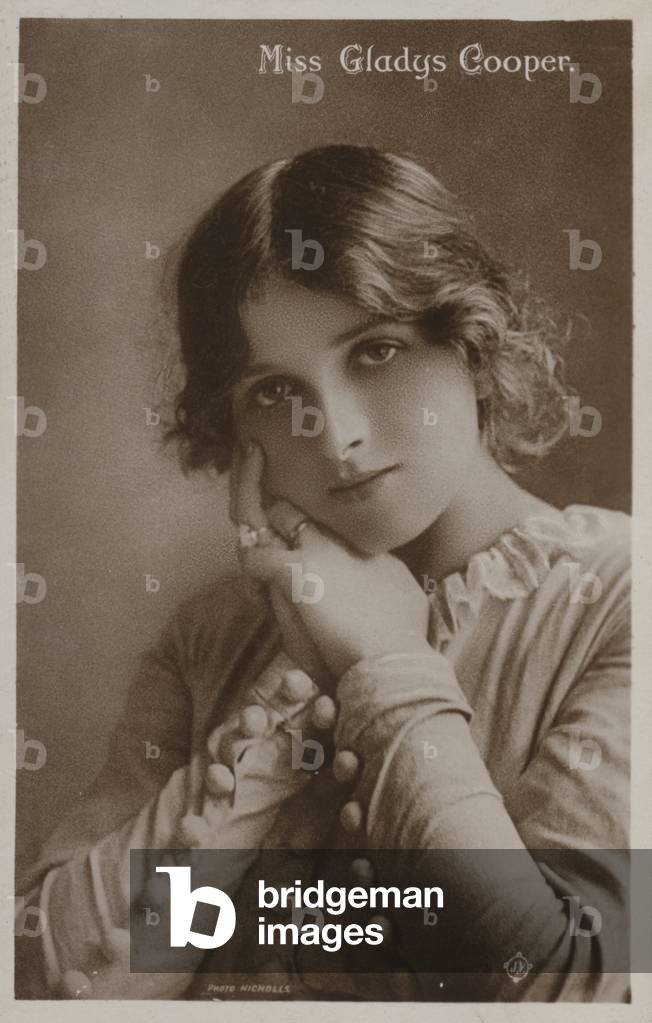 Gladys Cooper, English actress (b/w photo)