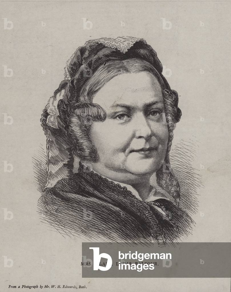 Clara Lucas Balfour, English temperance campaigner (engraving)