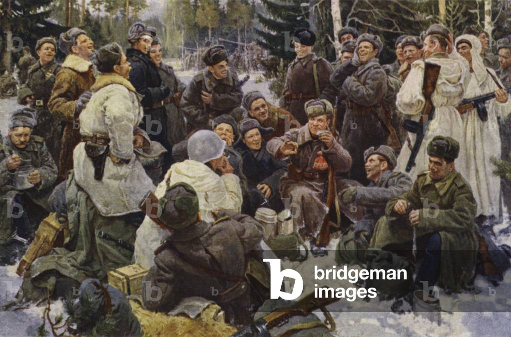 The Rest after Battle (colour litho)