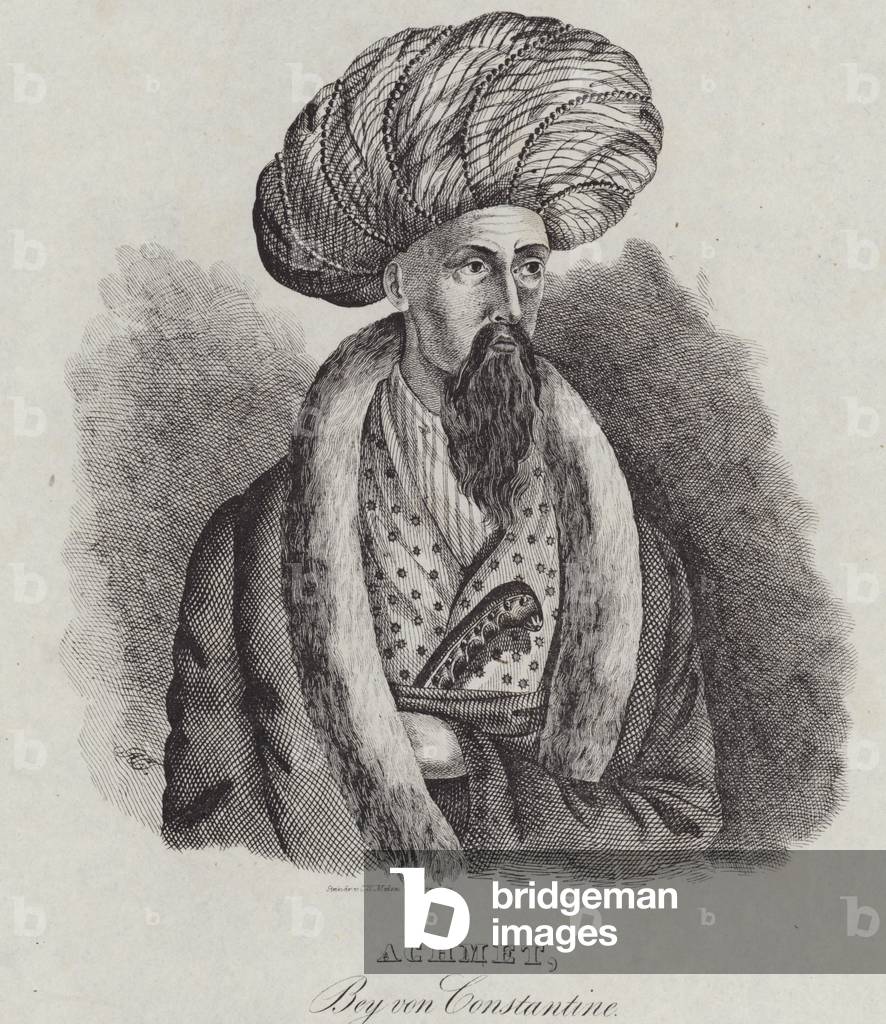 Ahmad Bey of Constantine, 1839 (engraving)