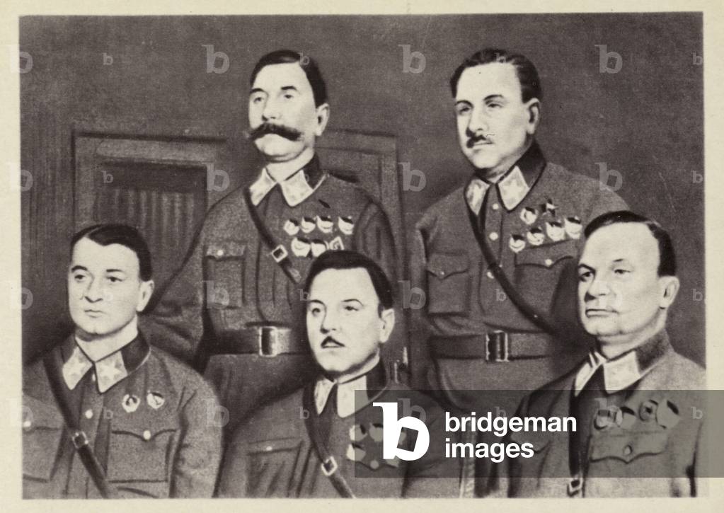 The first Marshals of the Soviet Union, 1935 (b/w photo)