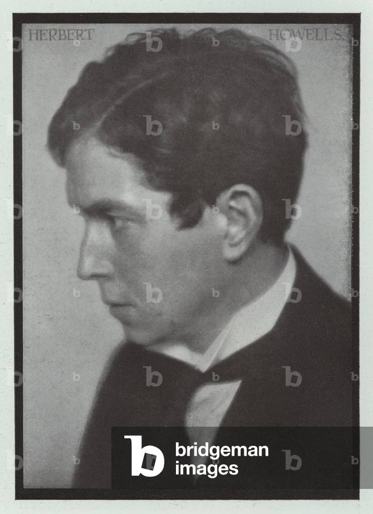 Herbert Howells, English composer and organist (b/w photo)