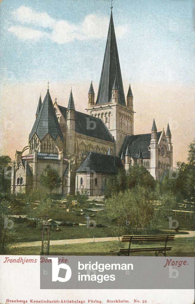 Trondheim Cathedral, Norway (colour photo)