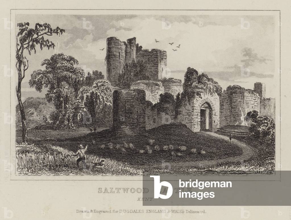 Saltwood Castle, Kent (engraving)