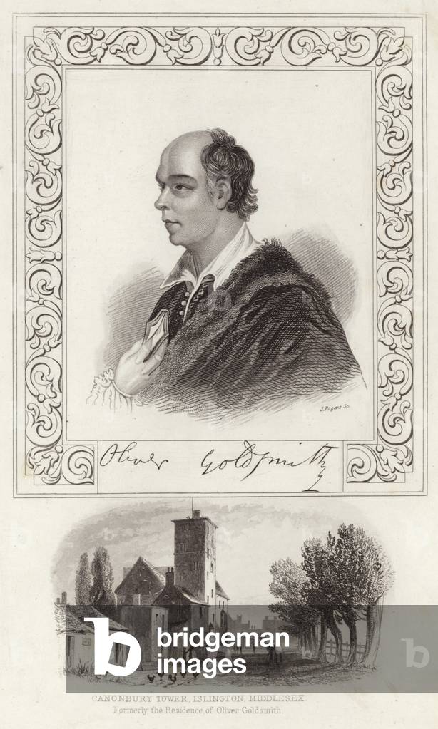 Portrait of Oliver Goldsmith (engraving)