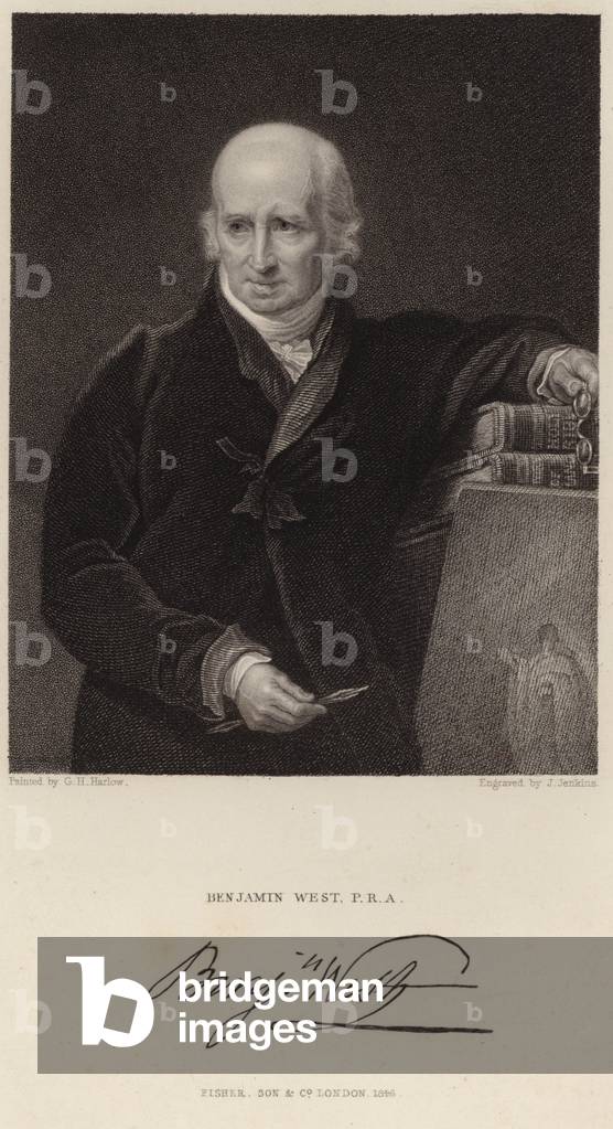 Portrait of Benjamin West (engraving)