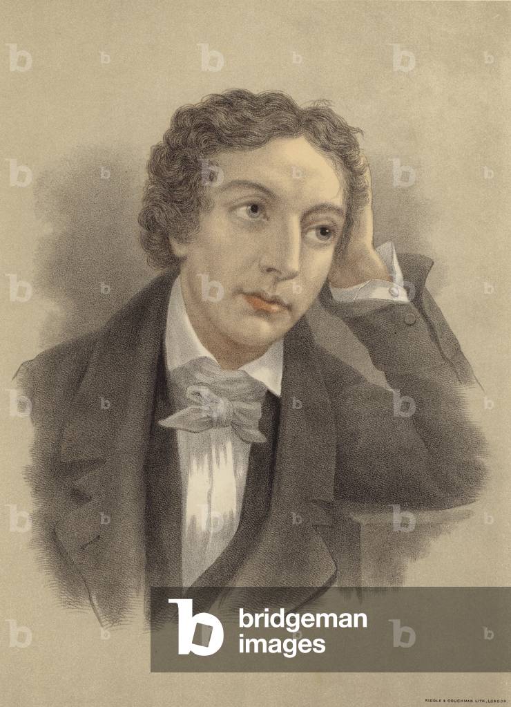 John Keats (colour litho)
