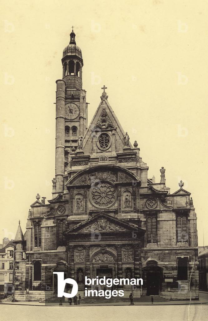 Saint-Etienne Du Mont (b/w photo)