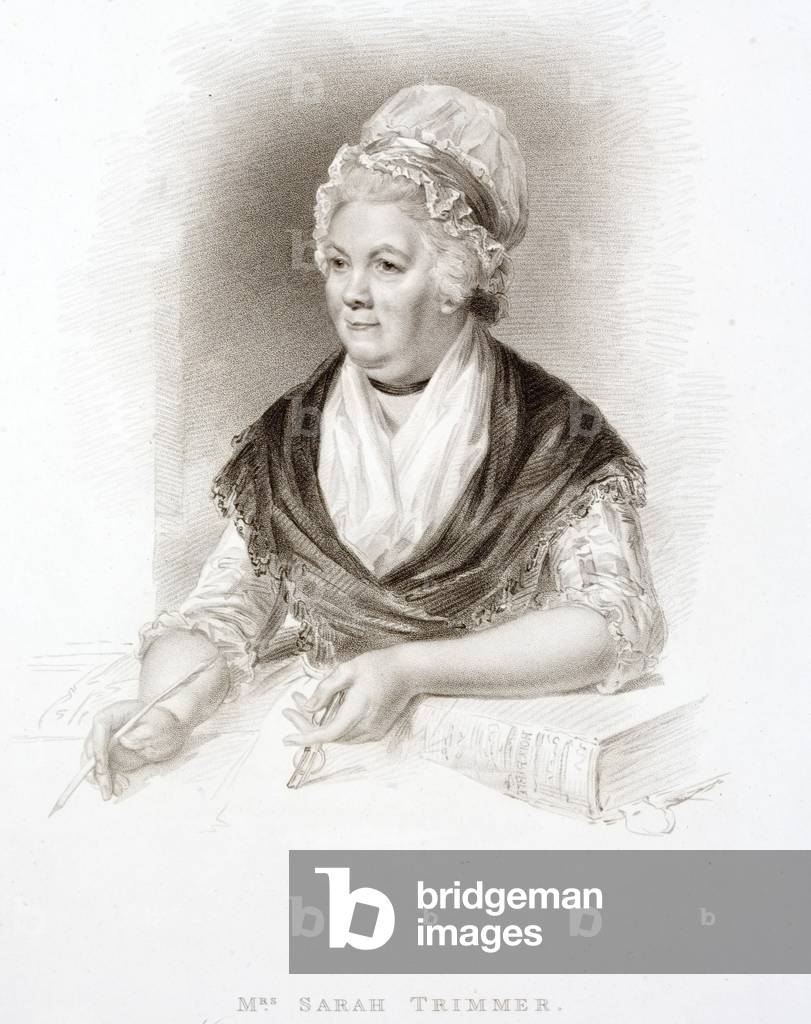 Sarah Trimmer, British children's author (engraving)