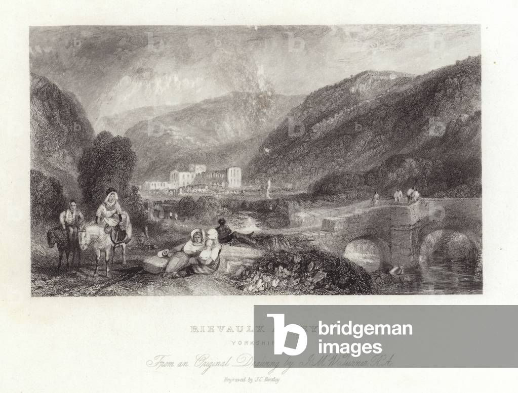 Rievaulx Abbey in Yorkshire (engraving)