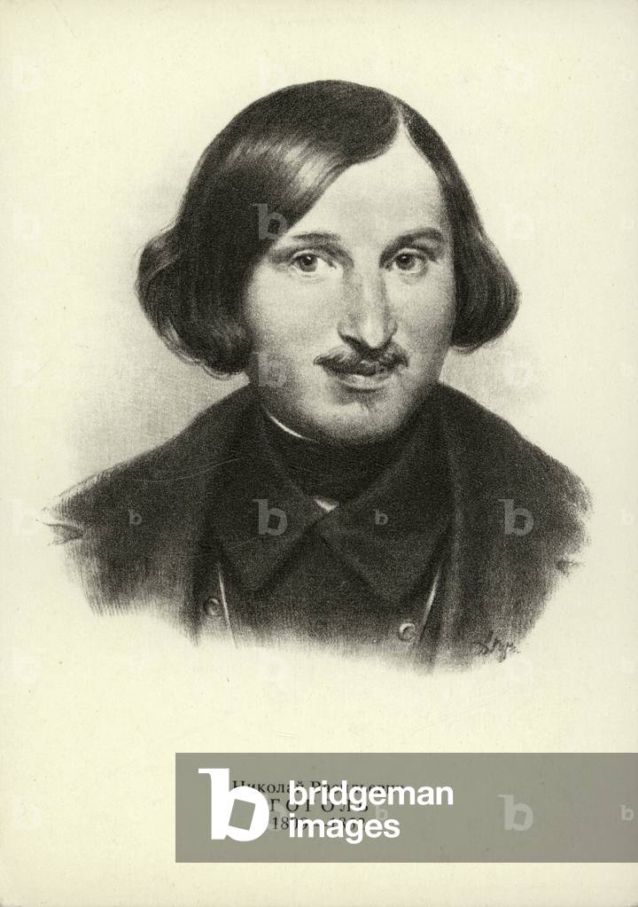 Nikolai Gogol, Russian dramatist, novelist and short story writer (litho)