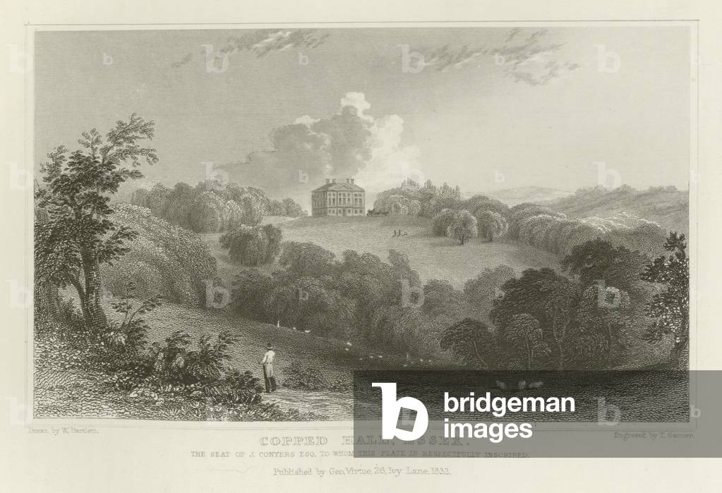Copped Hall, Essex, the Seat of J Conyers, Esquire (engraving)