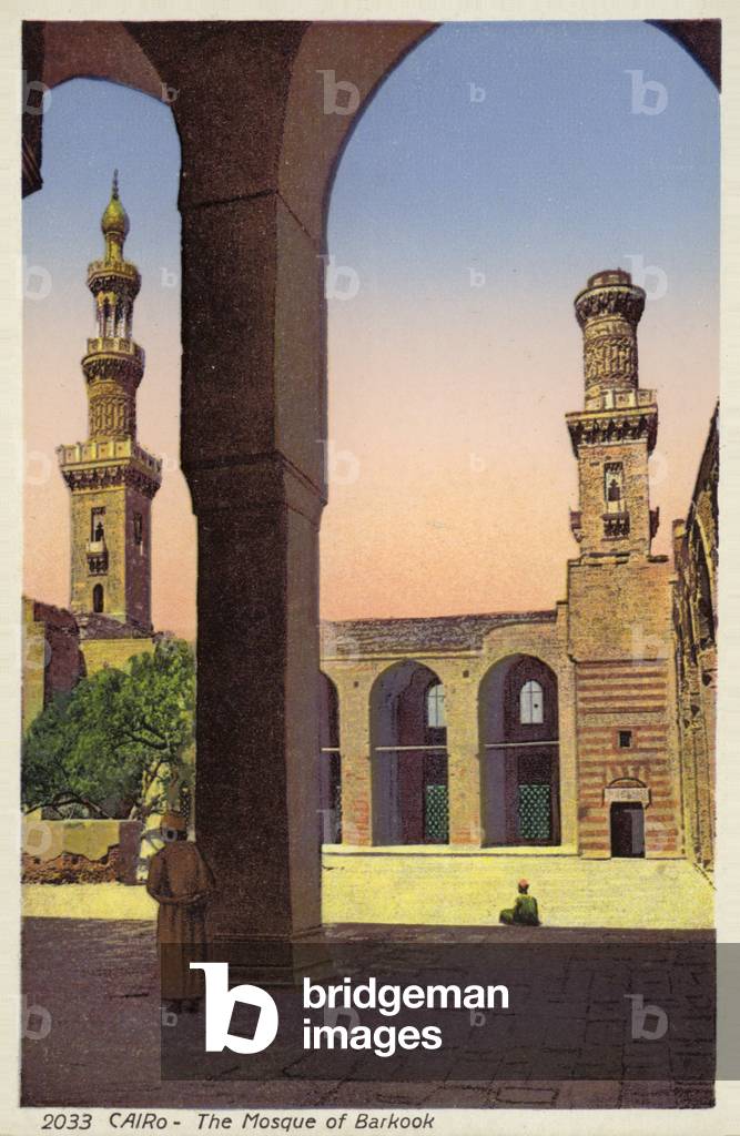 The Mosque of Barquq, Cairo, Egypt (coloured photo)