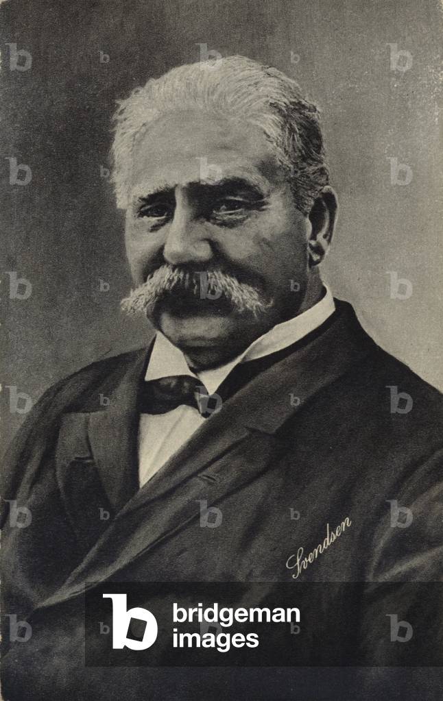 Portrait of Johan Svendsen (b/w photo)