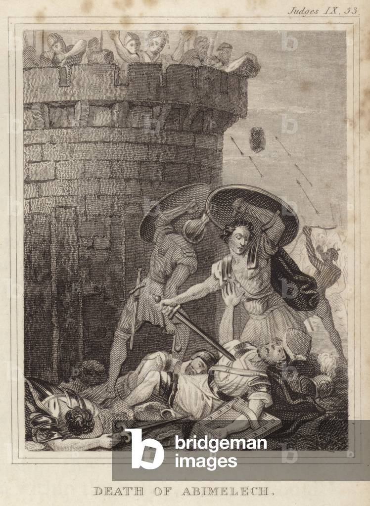 Death of Abimelech (engraving)