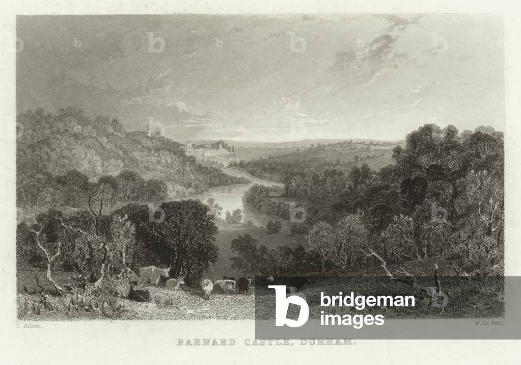 Barnard Castle, Durham (engraving)