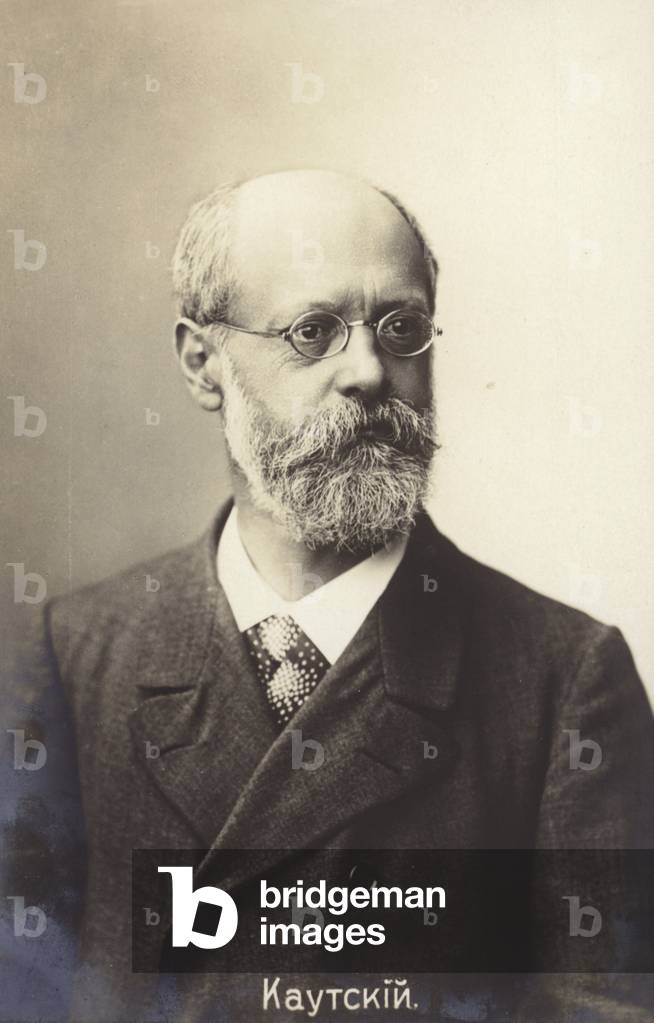 Karl Kautsky, Czech-German political philosopher (b/w photo)