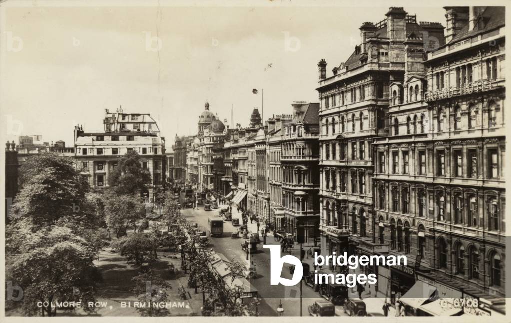 Colmore Row, Birmingham (b/w photo)