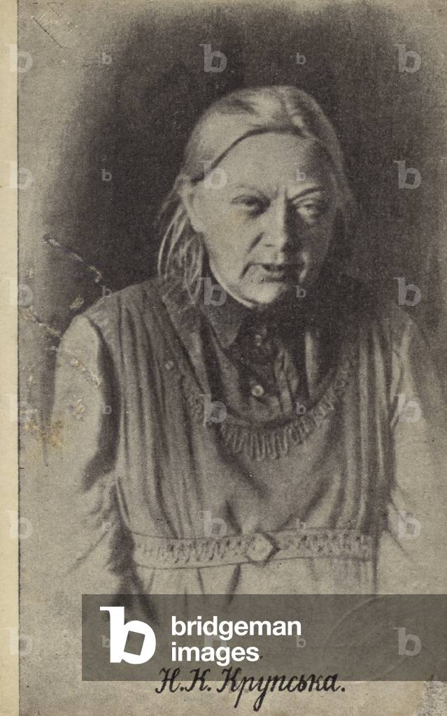 Nadezhda Krupskaya, Bolshevik revolutionary and wife of Lenin (b/w photo)