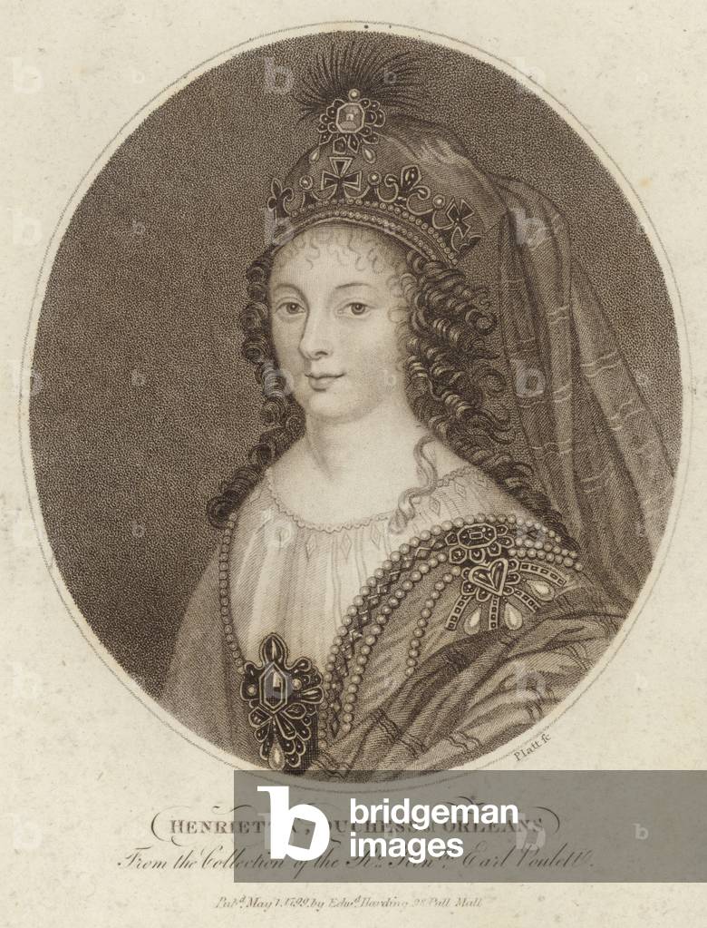 Portrait of Henrietta, Duchess of Orleans (engraving)