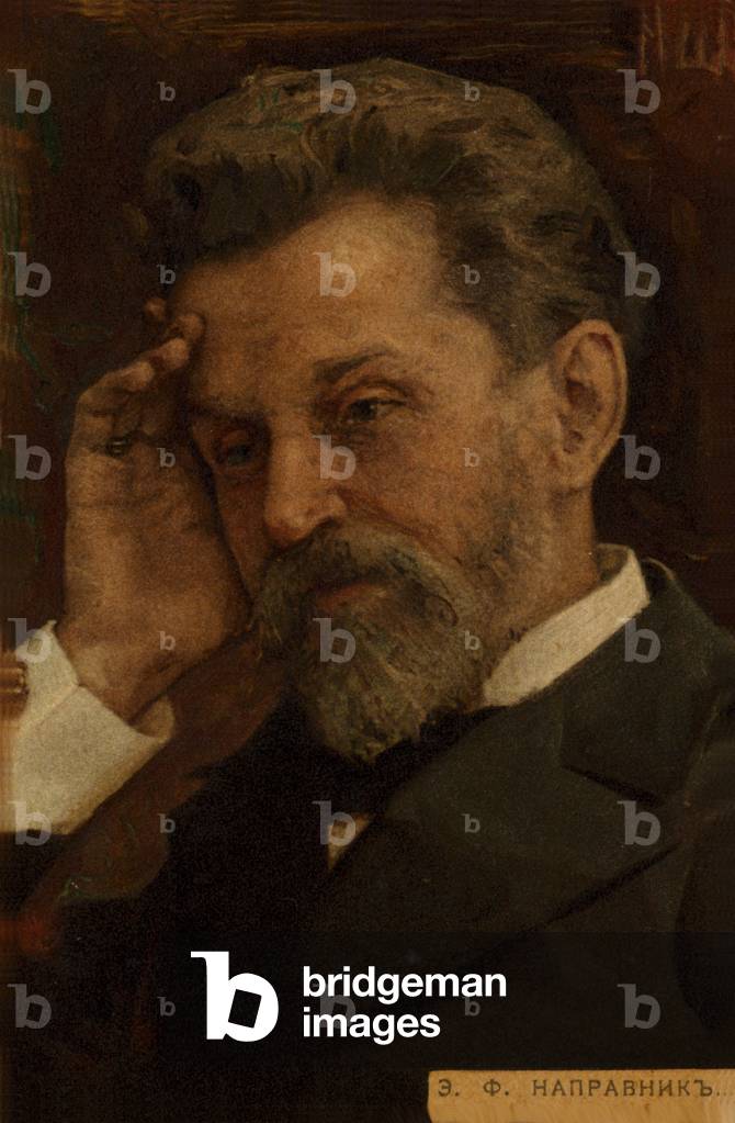Portrait of Eduard Napravnik (colour litho)