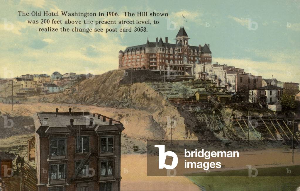 The Old Hotel Washington, Seattle, Washington, USA, 1906 (coloured photo)