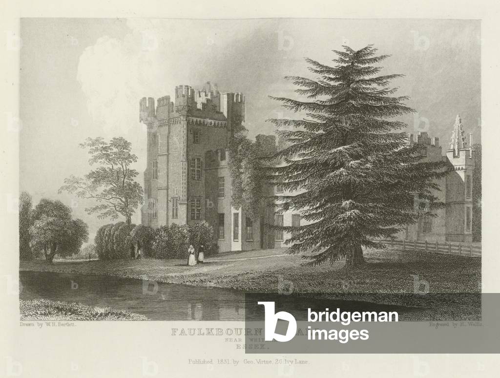Faulkbourn Hall, near Whitham, Essex (engraving)