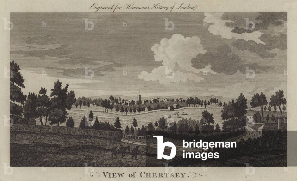 View of Chertsey, Surrey (engraving)