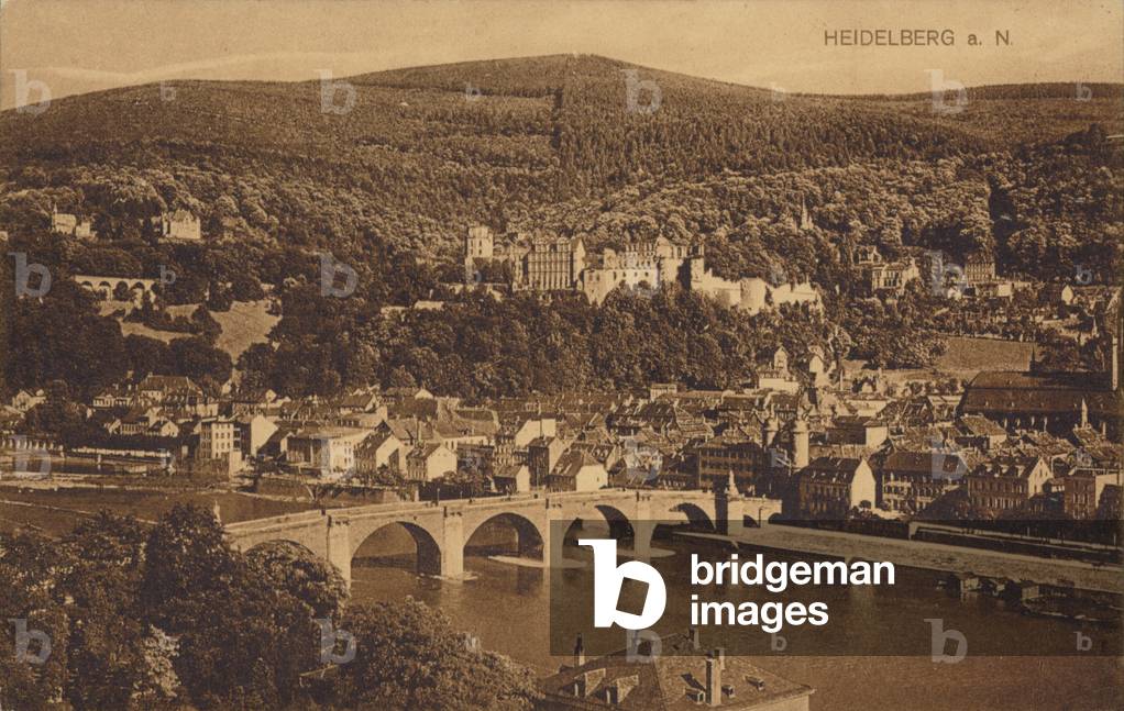 Heidelberg, Germany (b/w photo)