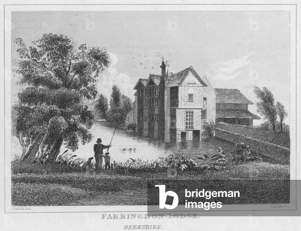 Farringdon Lodge, Berkshire (engraving)