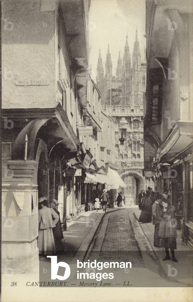 Canterbury, Mercery Lane (b/w photo)