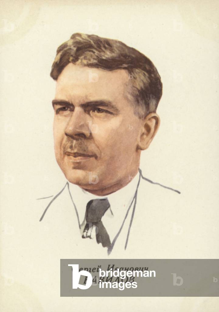 Sergey Vavilov, Russian physicist (colour litho)