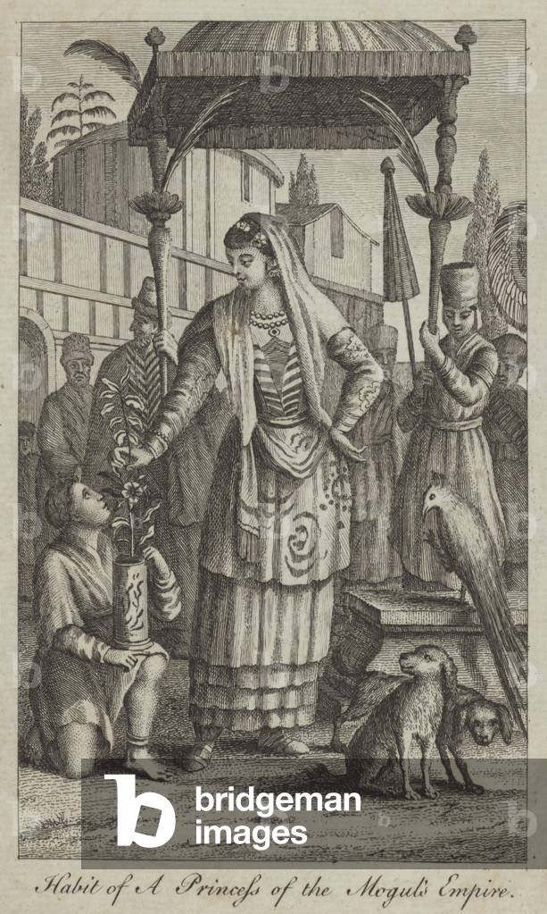 Habit of a Princess of the Mogul Empire (engraving)