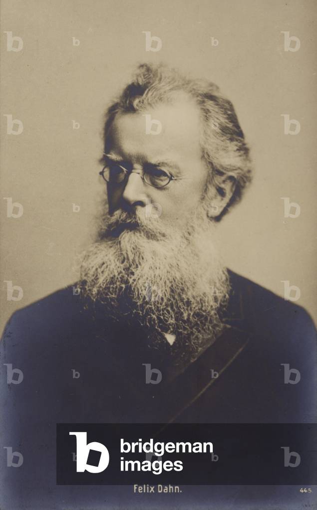 Felix Dahn (1834-1912), German lawyer, author and historian (b/w photo)