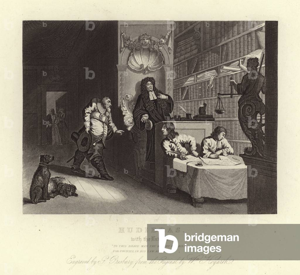 Hudibras by Samuel Butler (engraving)