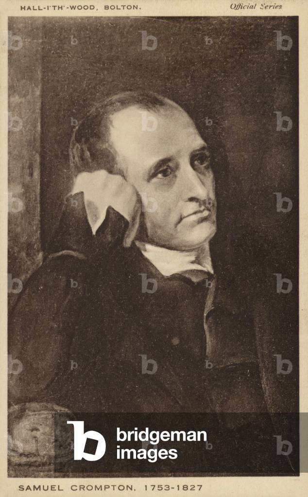Samuel Crompton (1753-1827), English inventor of the spinning mule (litho)