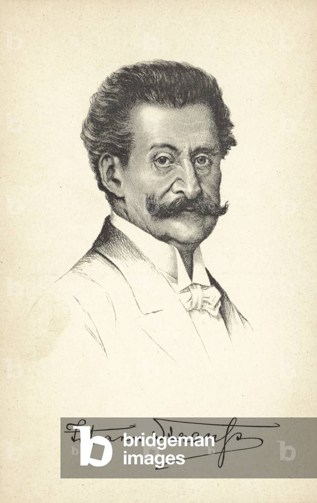 Johann Strauss the Younger (litho)