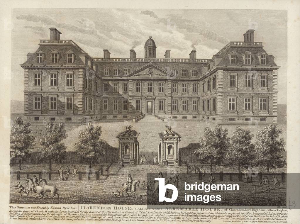 Clarendon House called also Albemarle House (engraving)