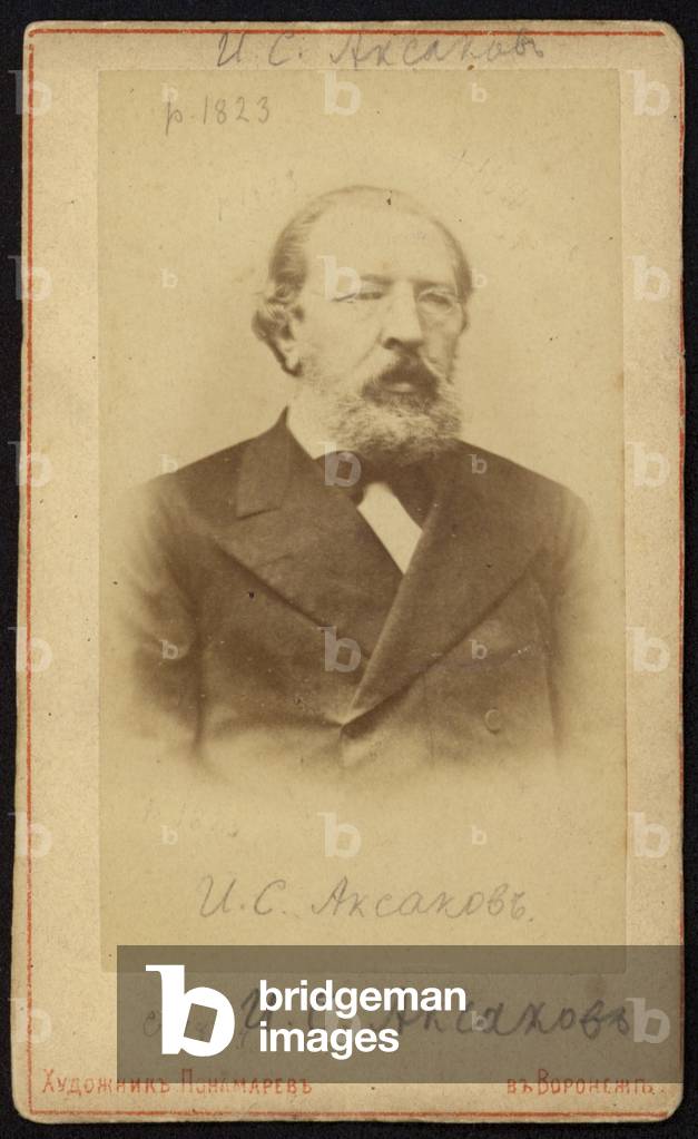 Ivan Aksakov, Russian writer (b/w photo)