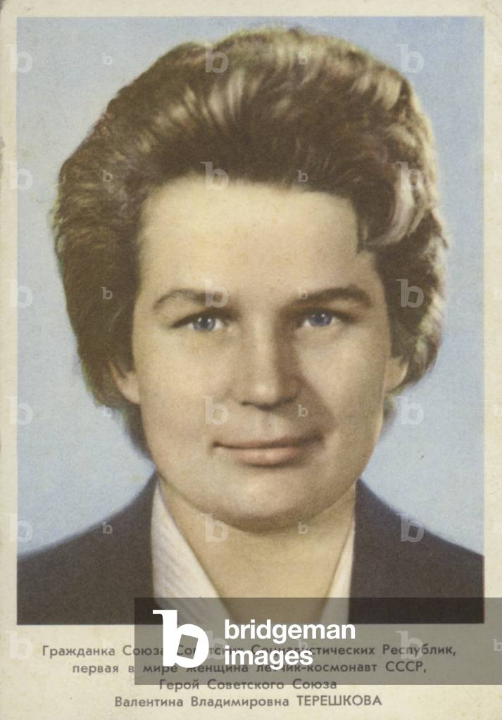 Valentina Tereshkova, Russian cosmonaut (colour photo)