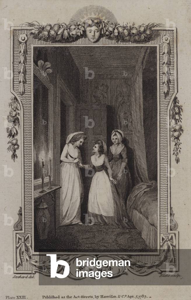Scene from The History of Sir Charles Grandison, by Samuel Richardson (engraving)