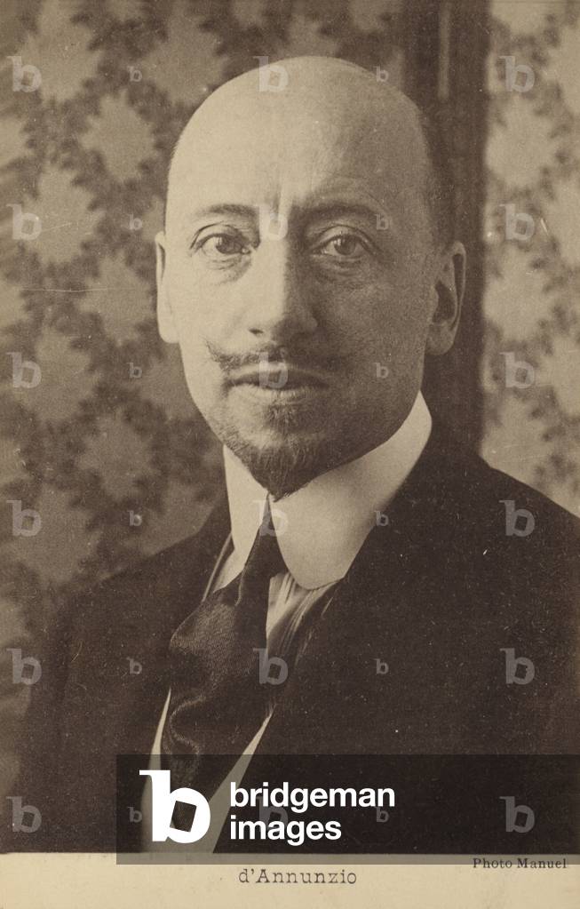 Gabriele d Annunzio (b/w photo)