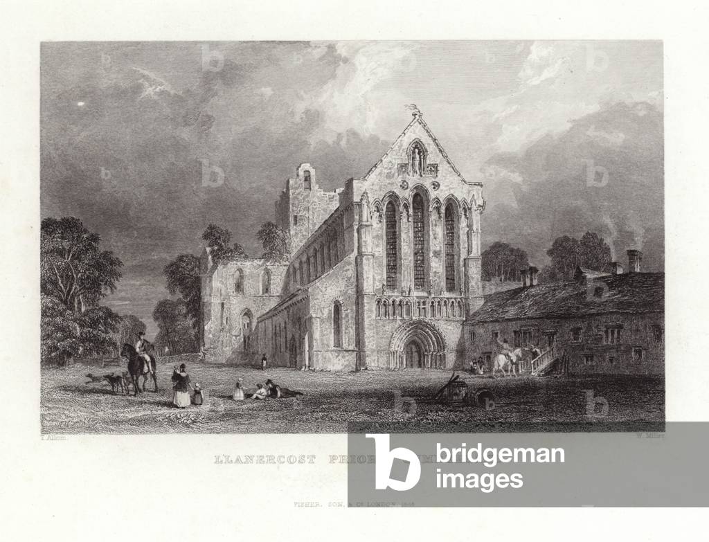 Llanercost Priory in Cumberland (engraving)